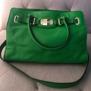 Michael Kors Green Leather Handbag